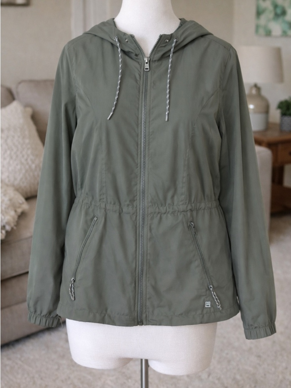 Avalanche Hooded Utility Jacket - Olive Green